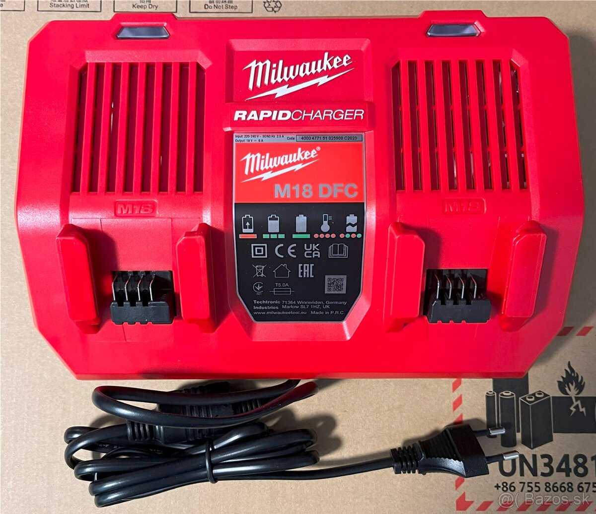 Milwaukee M18 DFC - dualna rychlonabijacka