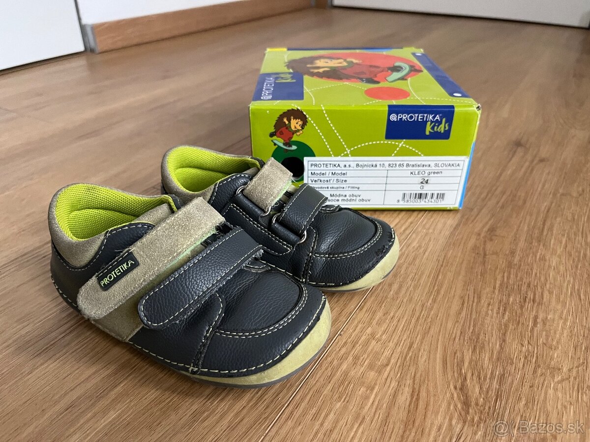 Barefoot topánky Protetika KLEO green, veľ.24