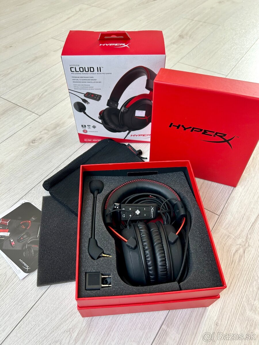 Slúchadlá HyperX Cloud II Red