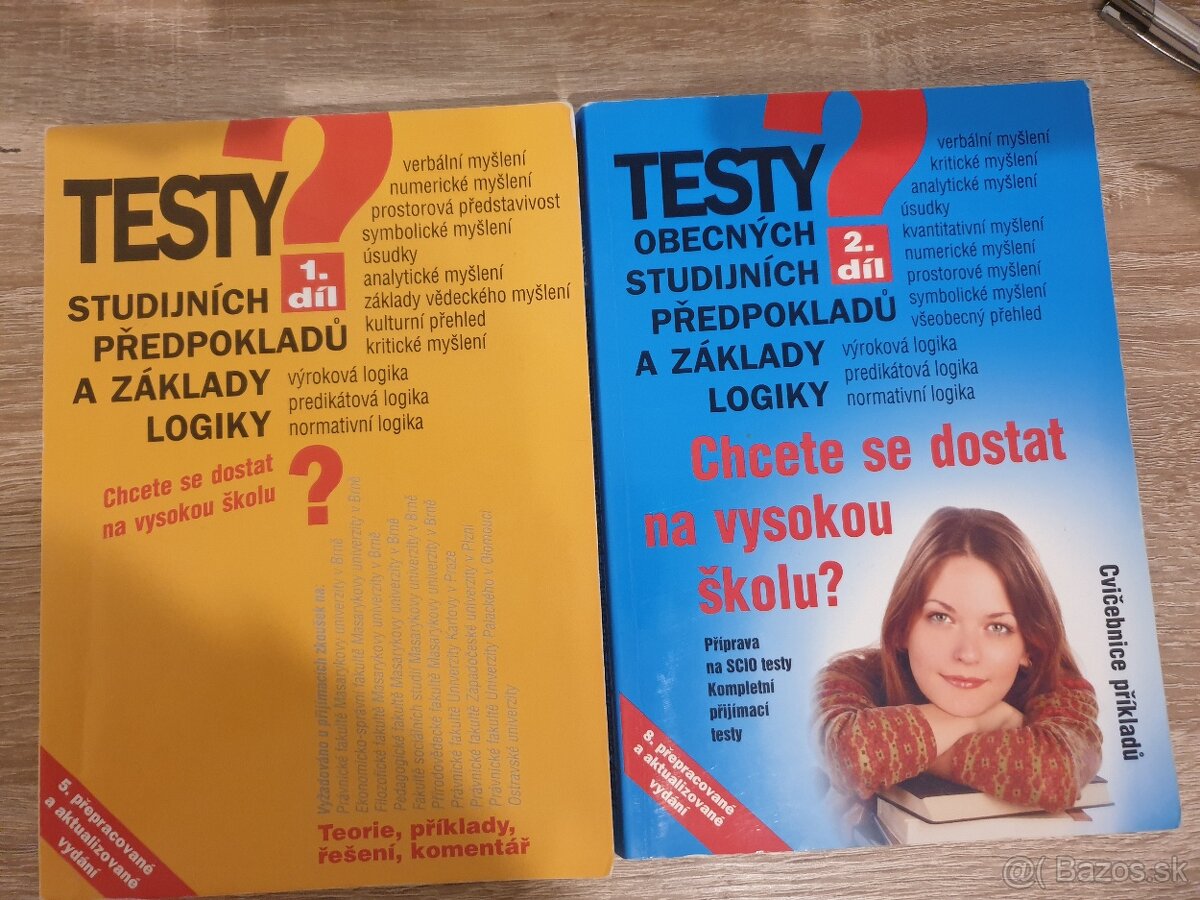 Testy studijních předpokladů 1. a 2. díl VŠ