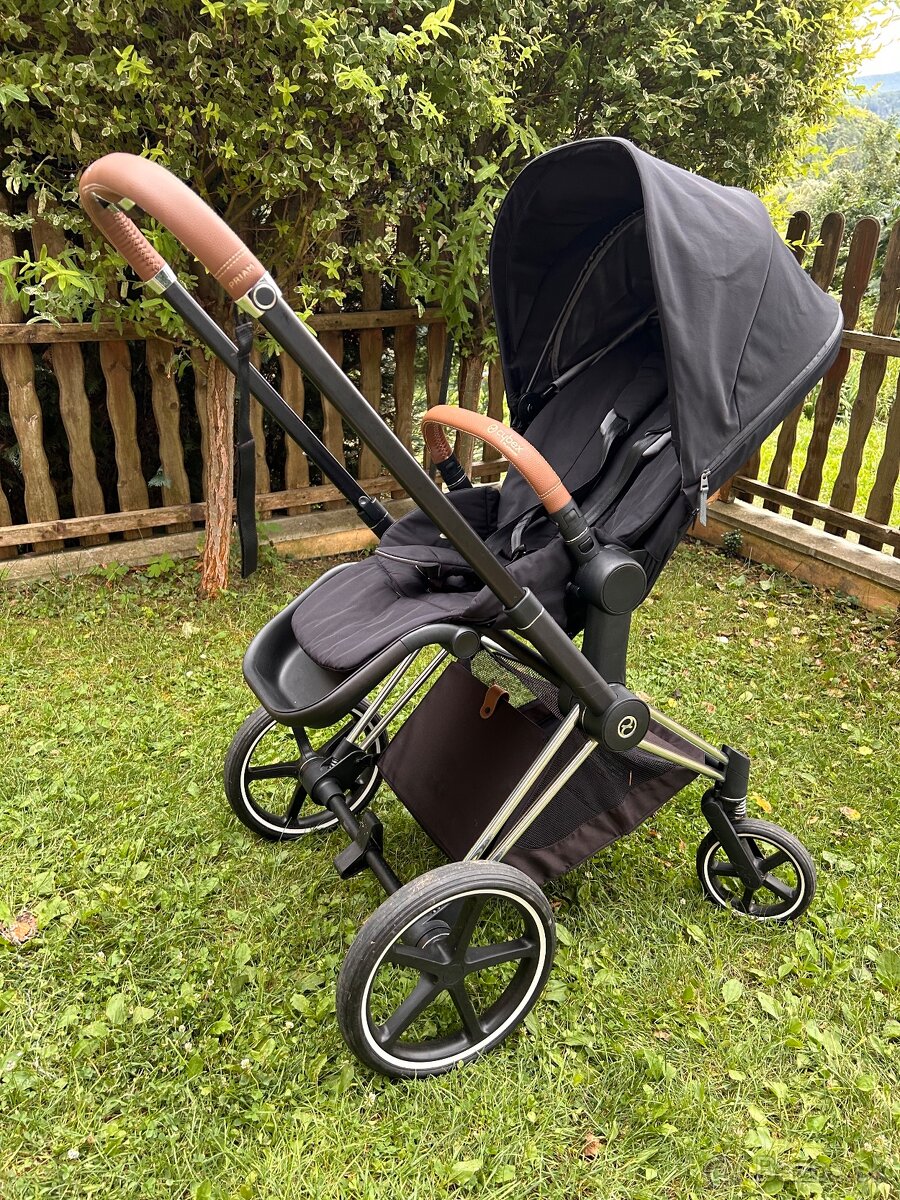 Cybex Priam dvojkombinácia 2v1 Chrome Brown / Deep Black