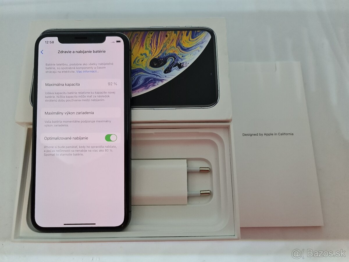 IPHONE XS SPACE GRAY 256GB ZÁRUKA - STAV AKO NOVÝ