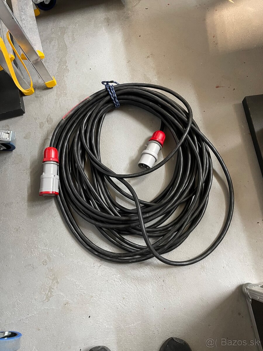 Kabel gumovy 32A 4-kolik 25metrov