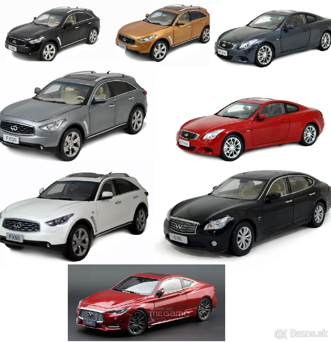 Koupím Infiniti modely Fx50S Q60 QX70 Q70 G37 1:18 Paudi