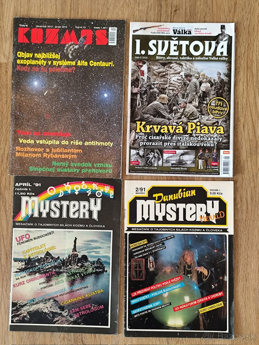 Časopisy Mystery, Kozmos, Válka - 4 ks