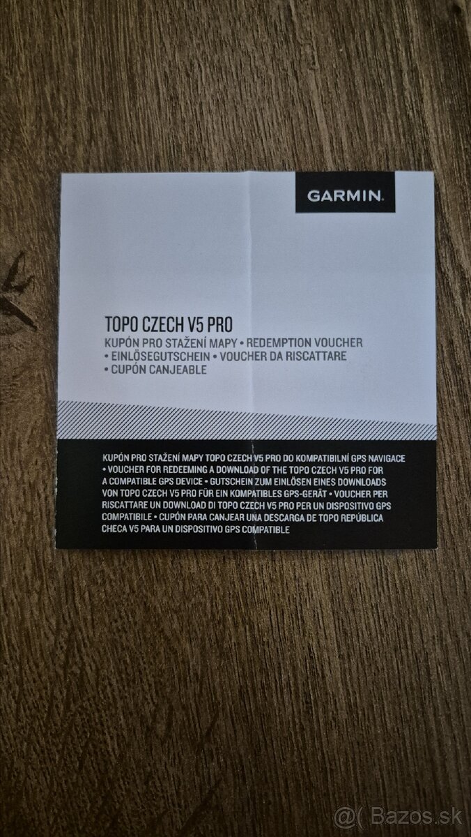 Mapy GARMIN topo Czech v5 PRO