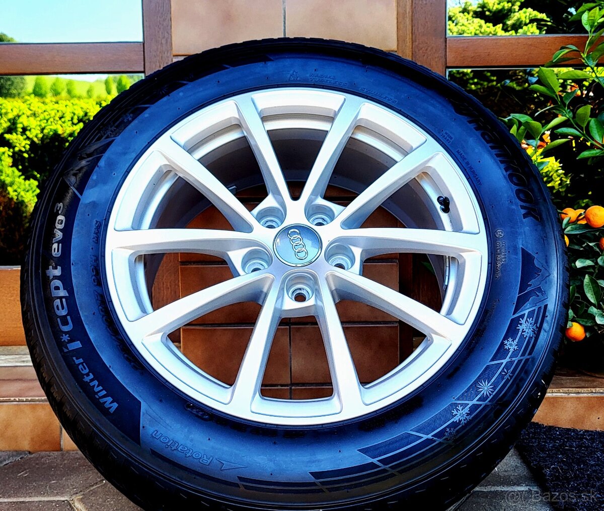 alu R17 5x112, zimné pneu 225/60, orig. Audi A6