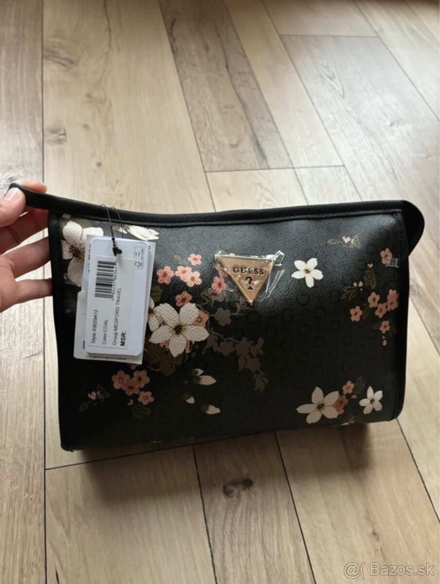 GUESS Floral Cosmetic Bag