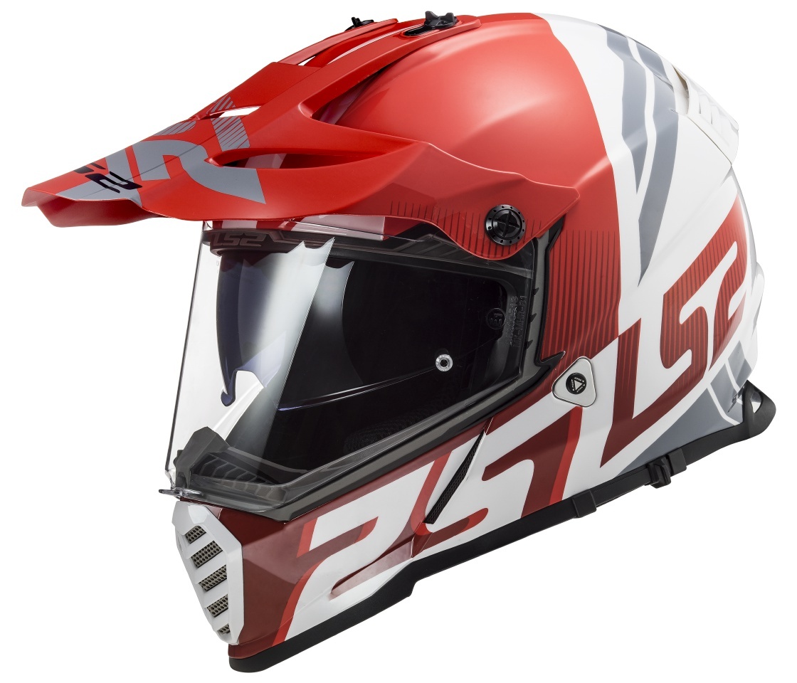 Prilba LS2 MX436 Pioneer EVO EVOLVE Red White