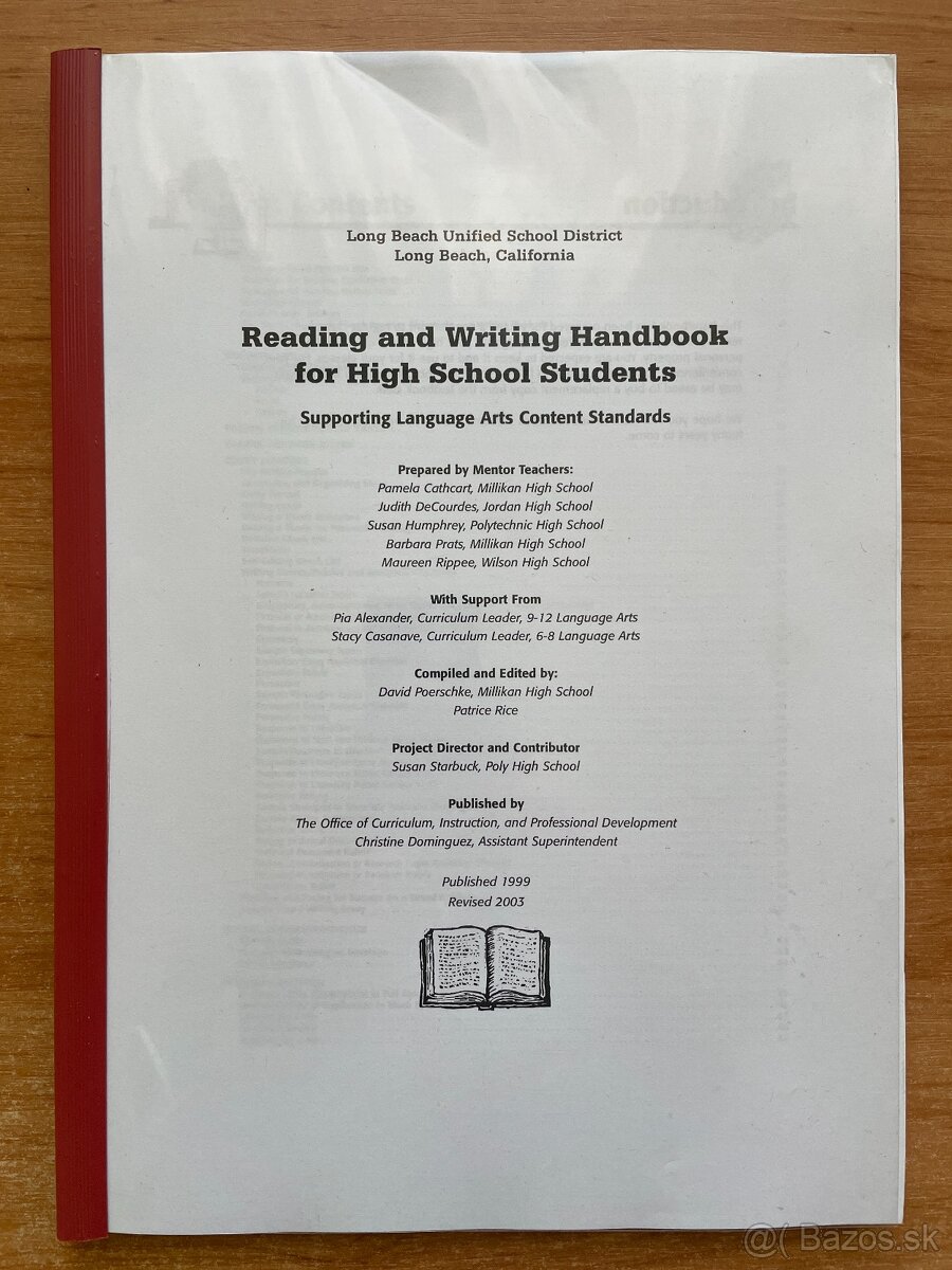 Reading and Writing Handbook for High School Students