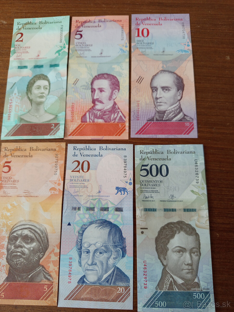 UNC bankovky Venezuela