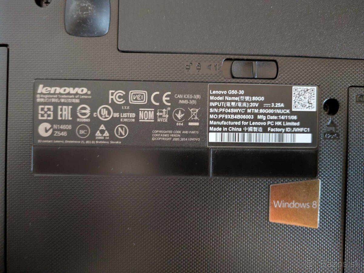 Predám notebook Lenovo G50-30