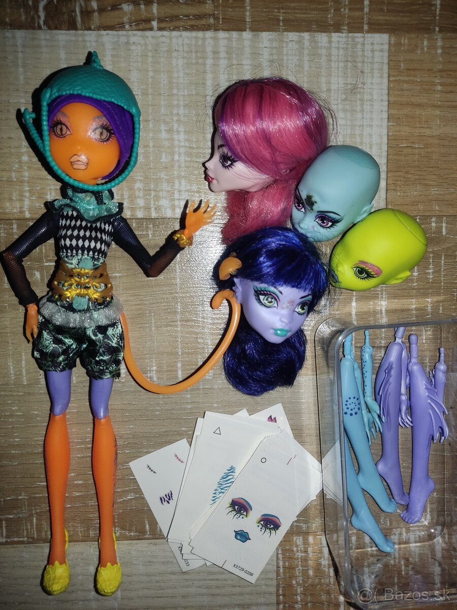 Monster high skladacie bábiky sada