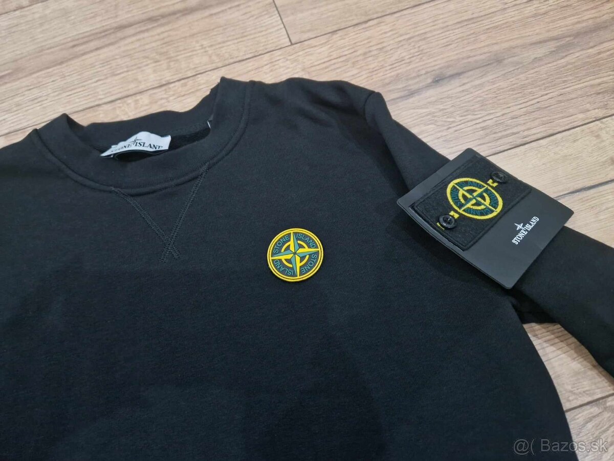 Nová mikina čierna STONE ISLAND S a L