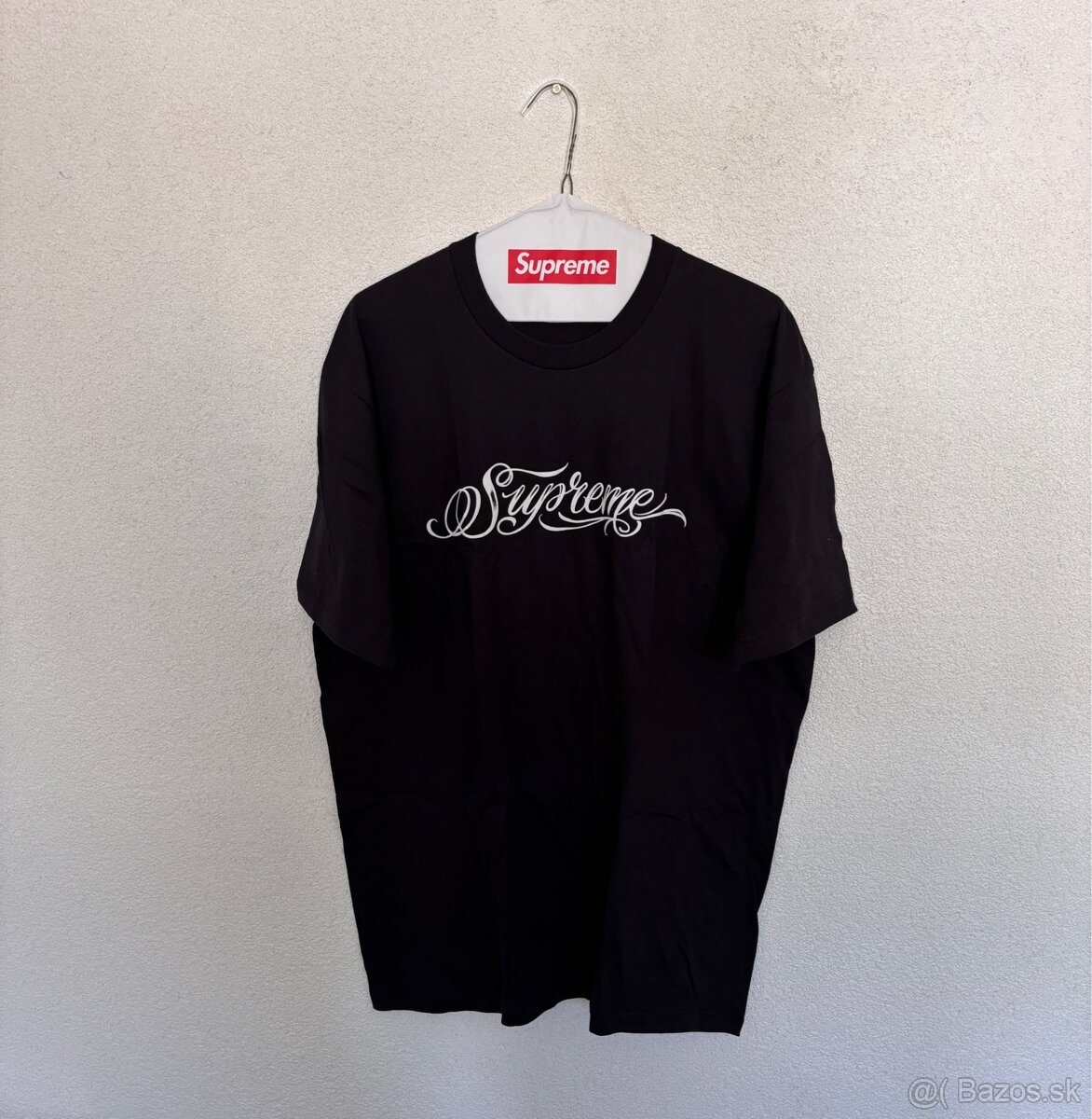 Supreme Black Script Tee