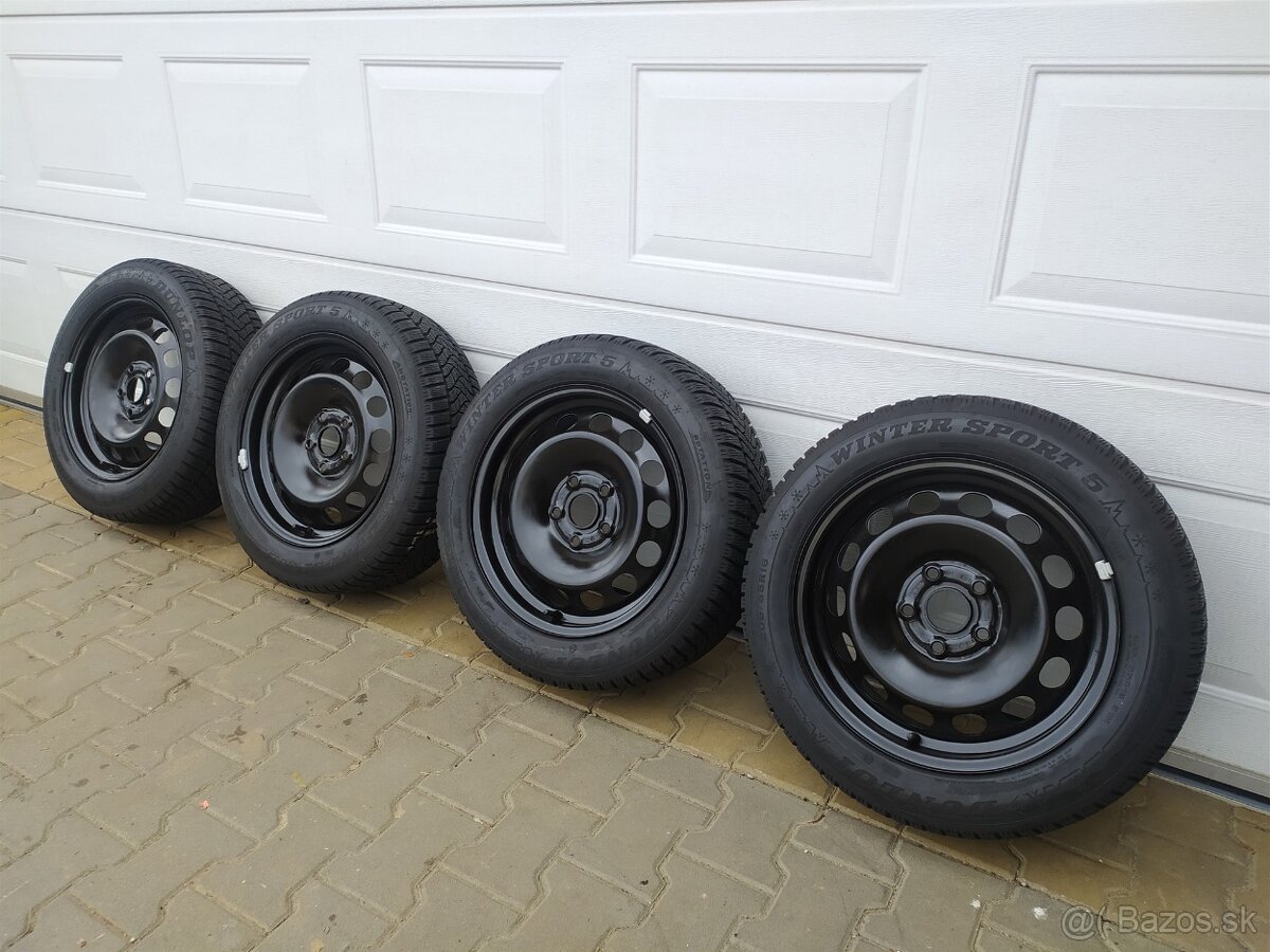 Disky VW, Škoda, Seat, Audi 5x112 R16 + Dunlop 205/55 R16