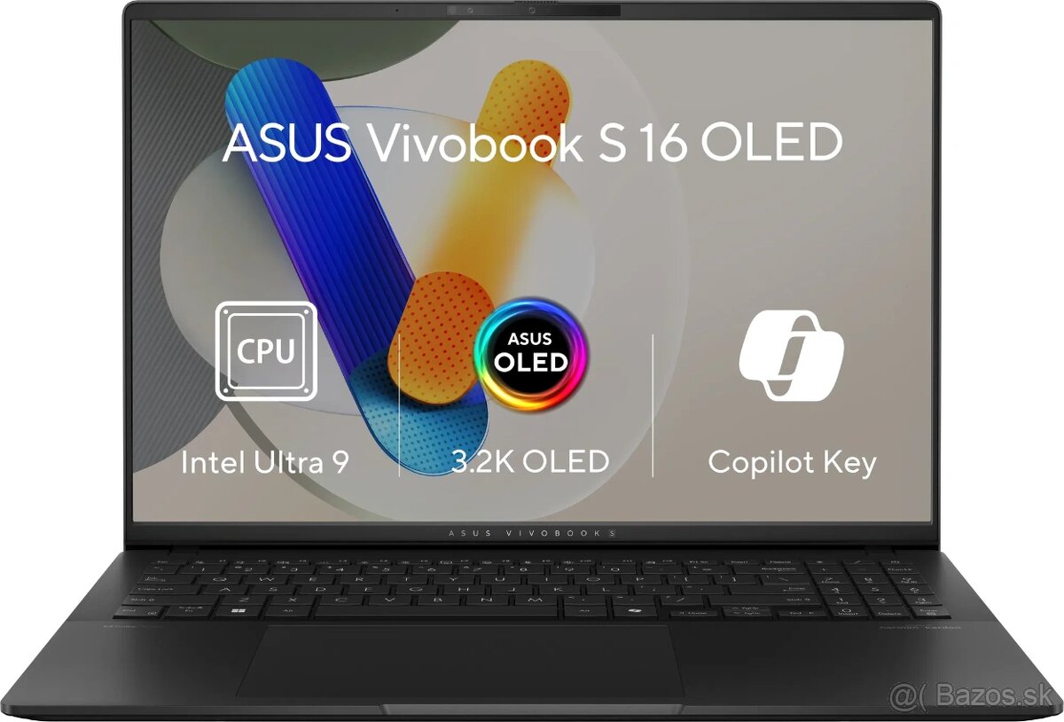 ASUS Vivobook 16:Intel Ultra i9 185H,16GB,SSD 1TB,W11P,OLED