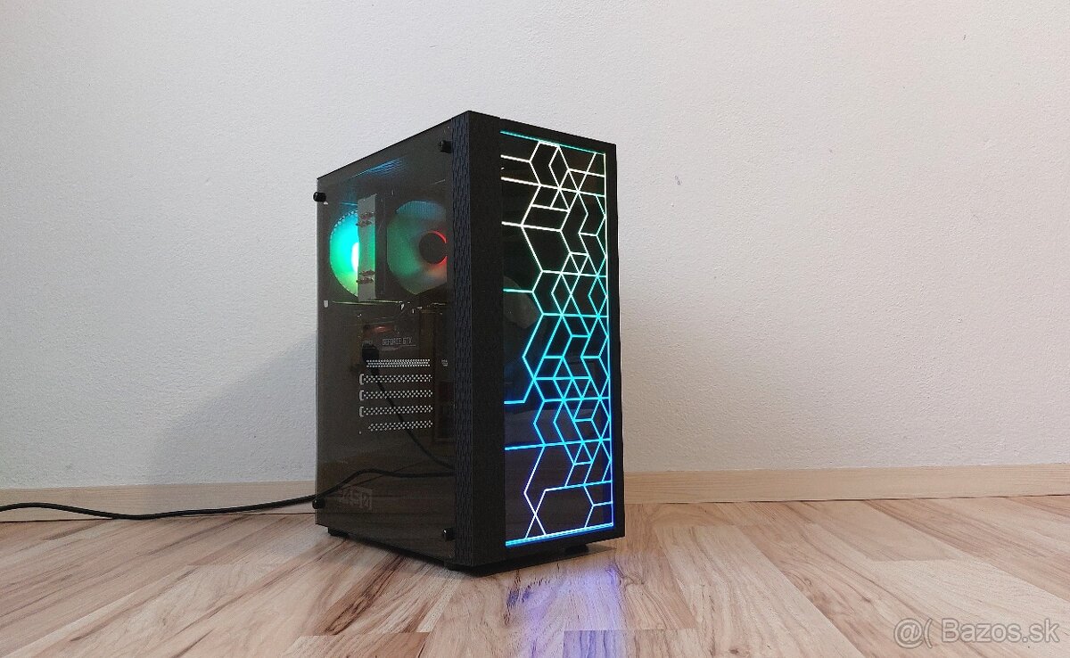 Herné pc 6jadro Ryzen 5 3600X 3,60ghz/16GB/SSD/GTX1660S 6GB