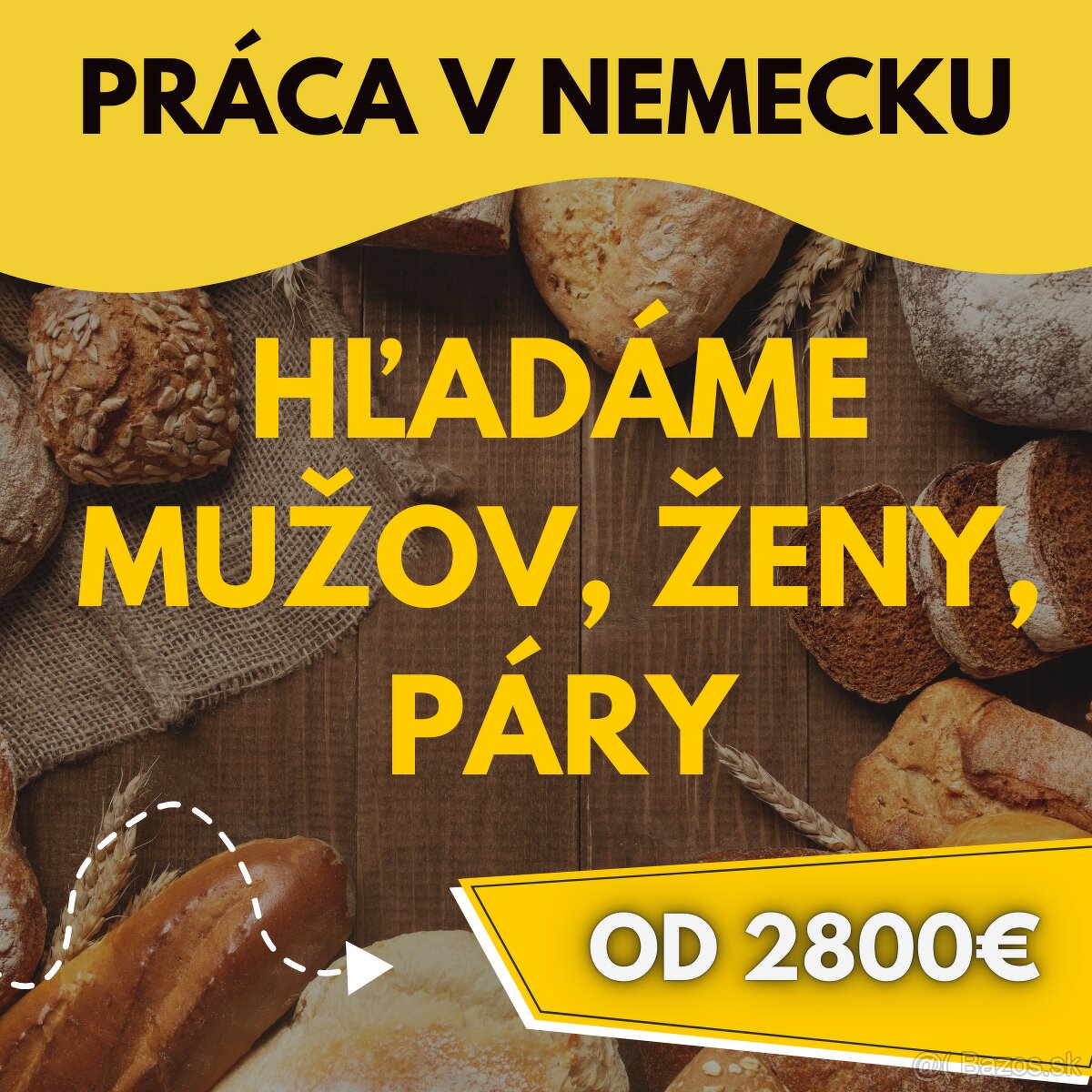 Hľadáme mužov, ženy, páry na prácu v Nemecku