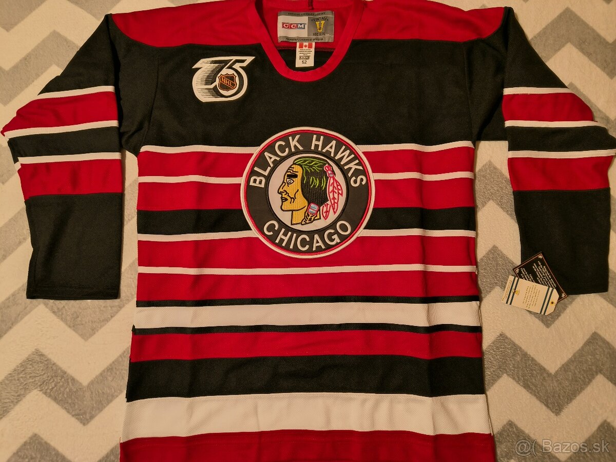 Novy Hokejovy dres Retro Stan Mikita Chicago XL