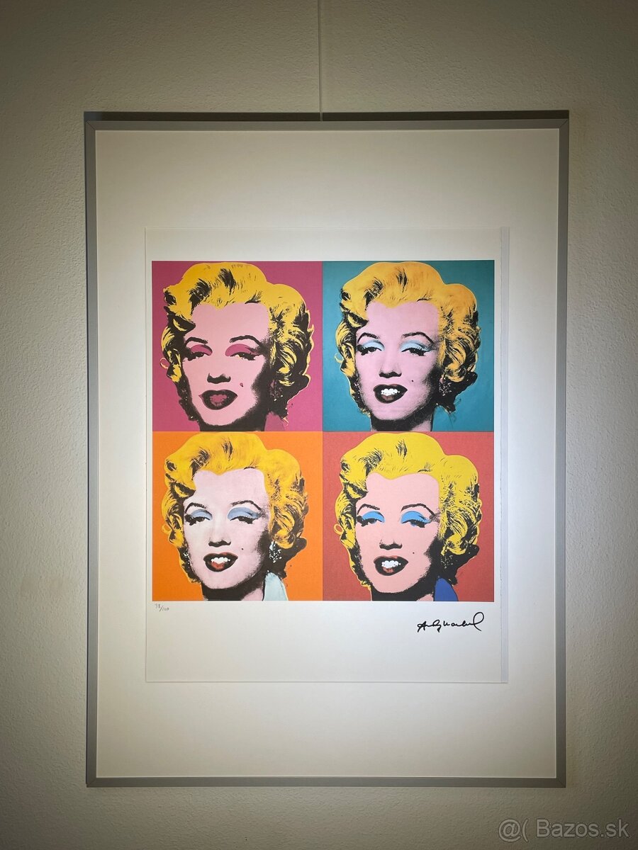 Andy Warhol "Marilyn Monroe" Limitovaná edícia_Certifikát