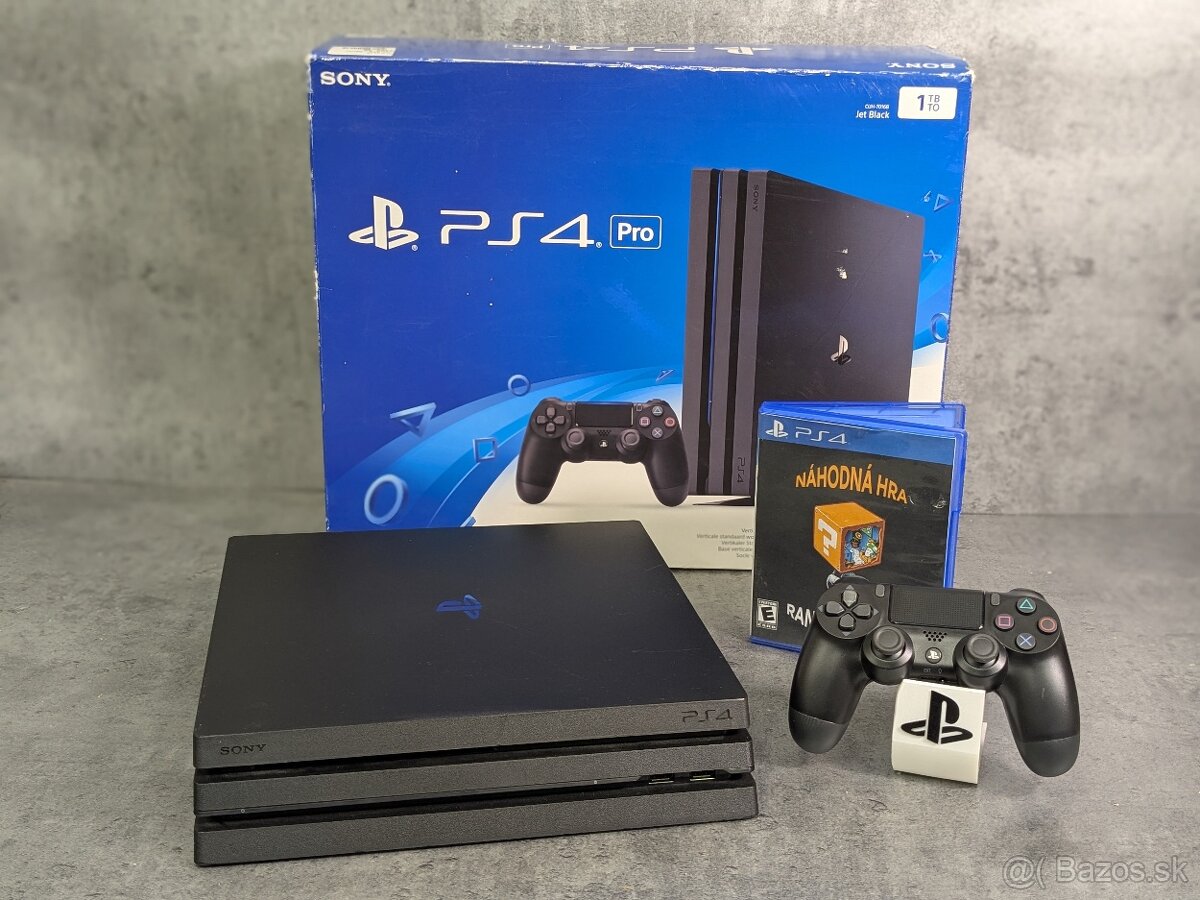 Playstation 4 PRO 1TB, 1 ovládač, 1 náhodná hra