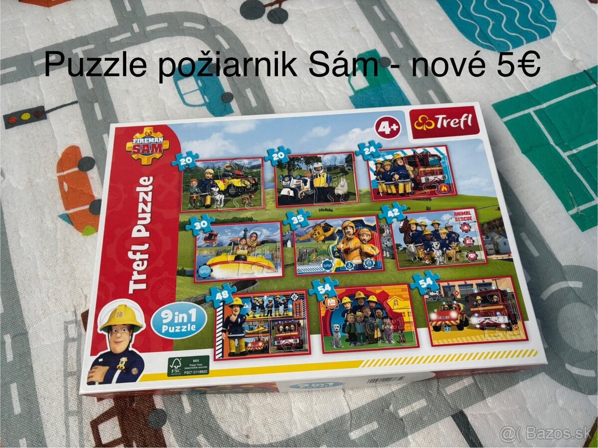 Puzzle požiarnik Sam