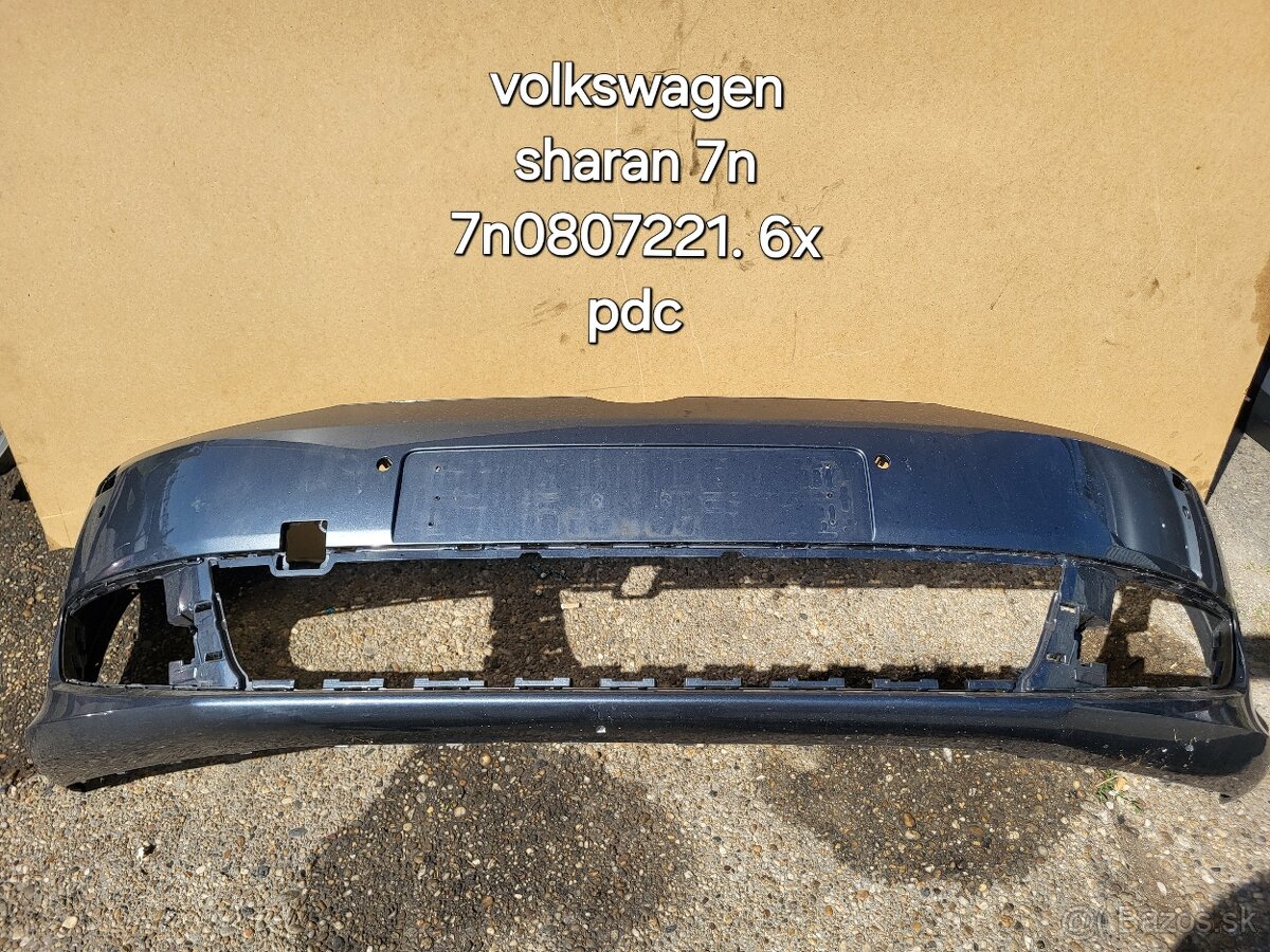 Volkswagen sharan  7n naraznik 7n0807221  6x pdc