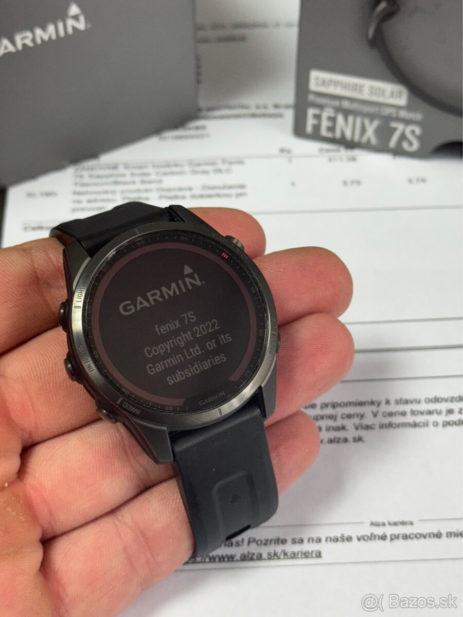 Garmin Fenix 7s Sapphire Solar - ZÁRUKA, bez odrenín