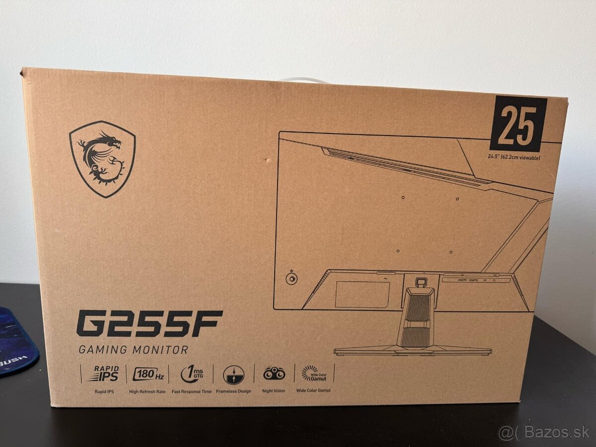 Predám monitor MSI G255F 180 HZ