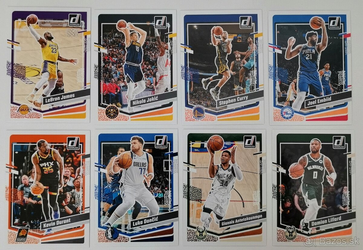 NBA karty - komplet base set 200 kariet Donruss 23-24