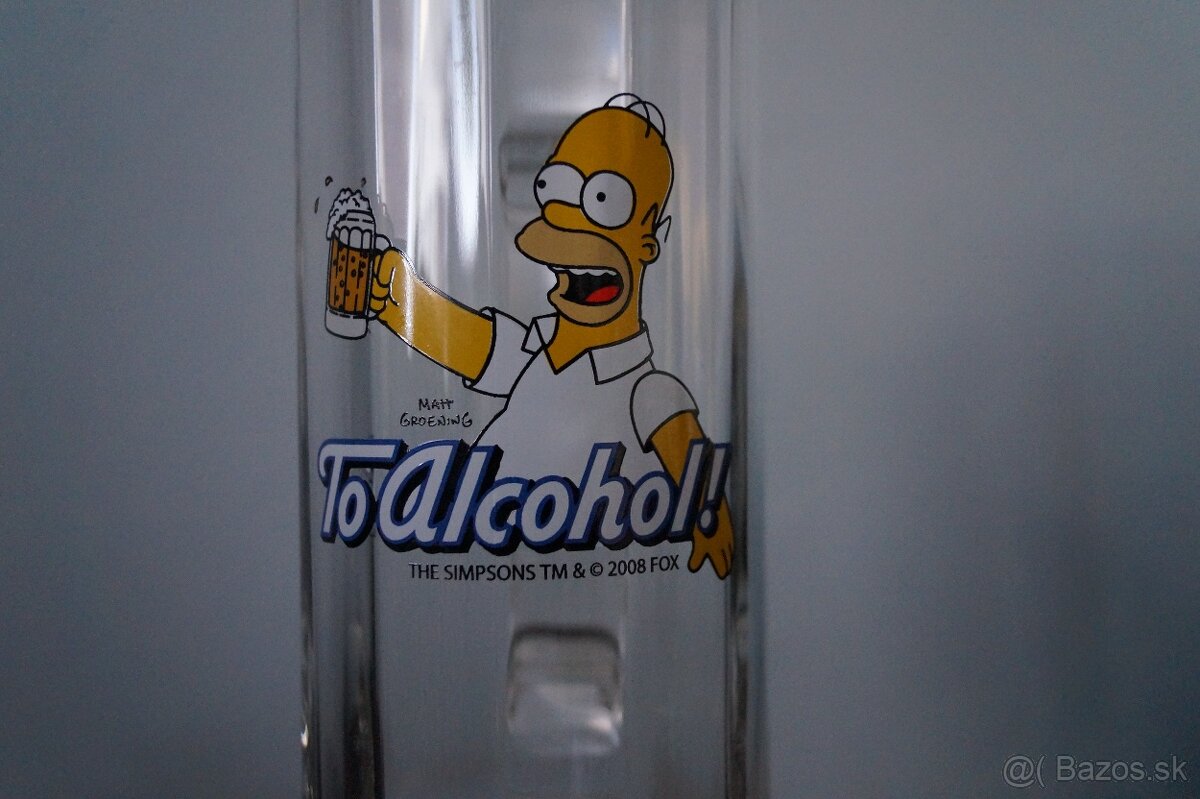 Pivový pohár Homer Simpson