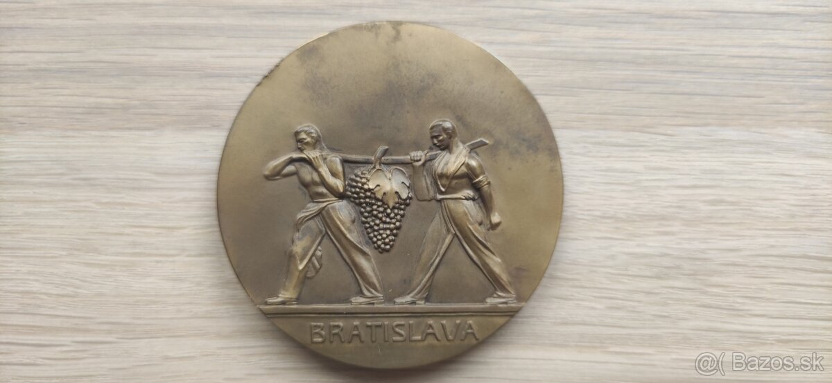 Medaila - Jozef Pospíšil - 1931 - Bratislava