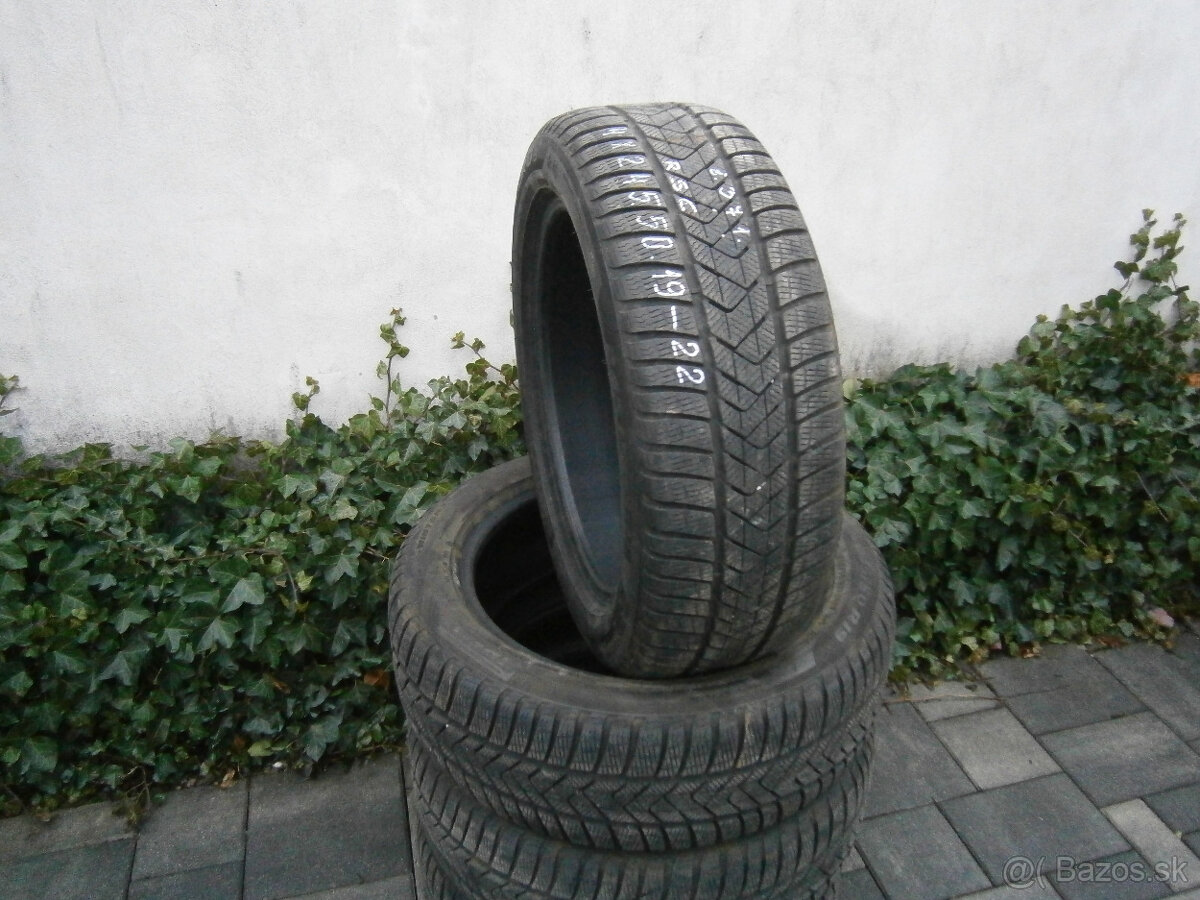 Predám 4x zimné pneu Pirelli RSC 245/50 R19 105VXL