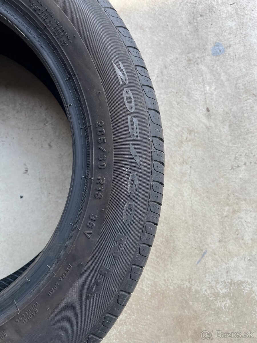 Letne 205/60 R16 pirelli cinturato P7