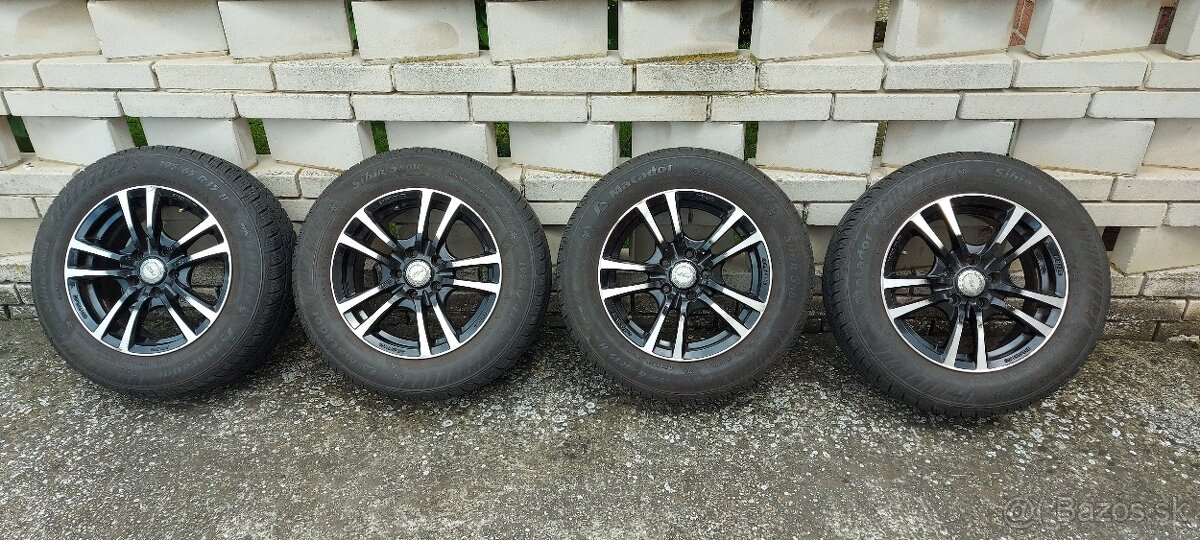 Hliníkové disky + pneu Peugeot - Citroen
