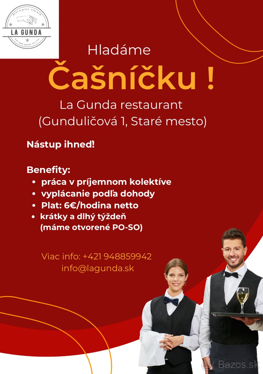 Čašníčka, časnik