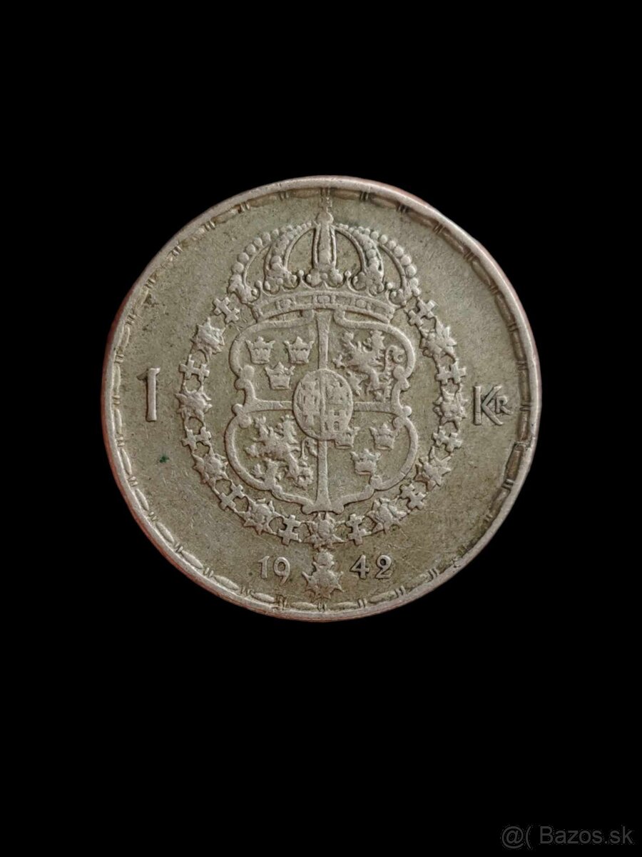 1 Koruna 1942 - Švédsko