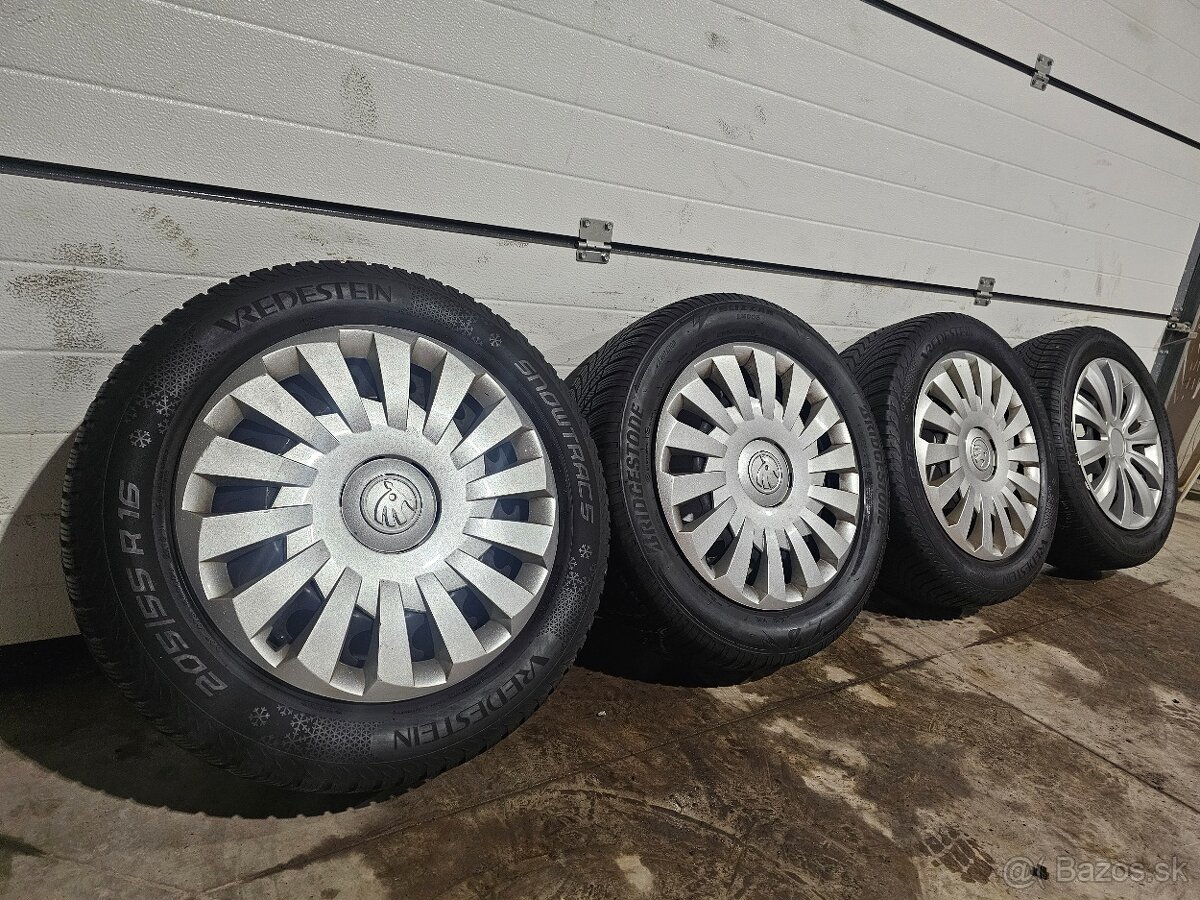 Plechové disky Vw, AUDI, SEAT, ŠKODA 5x112+205/55 R16