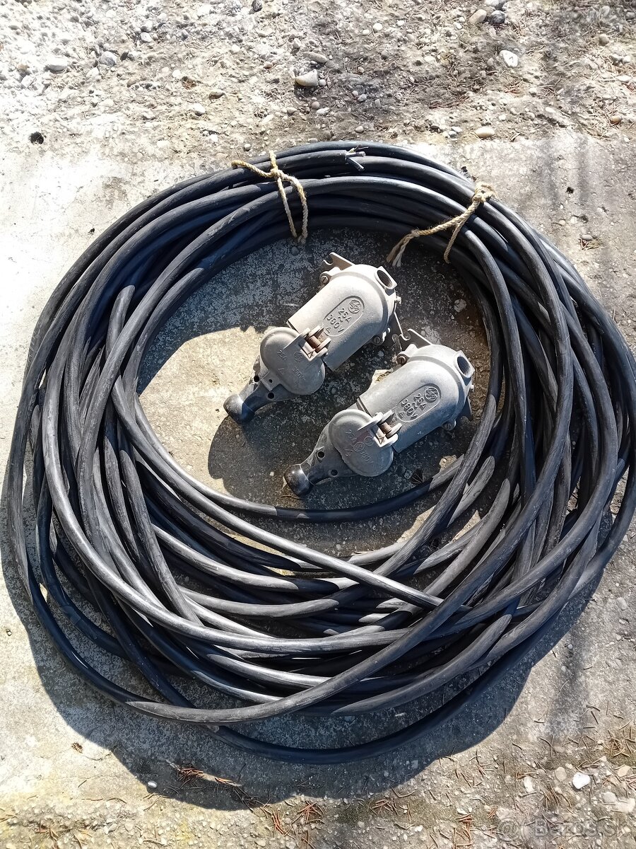 Predam kabel 6x4 lankovy,gumenny 35m.