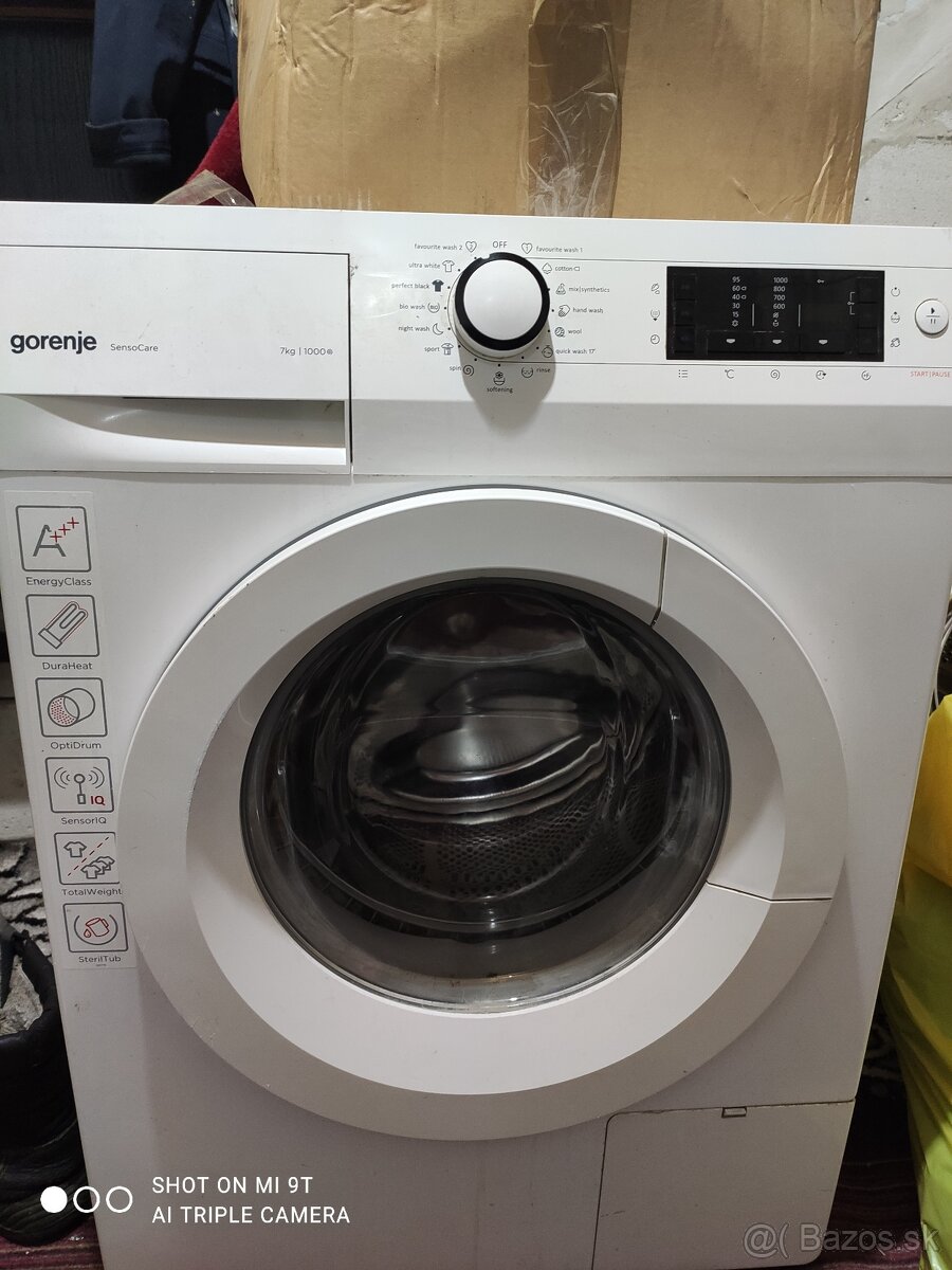 Predám práčku gorenje7 kg prádla