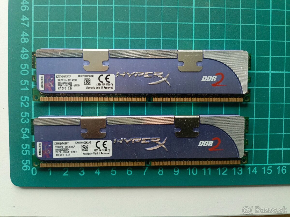 RAM DDR2 2x2GB 533mHz HyperX Ultra violet.