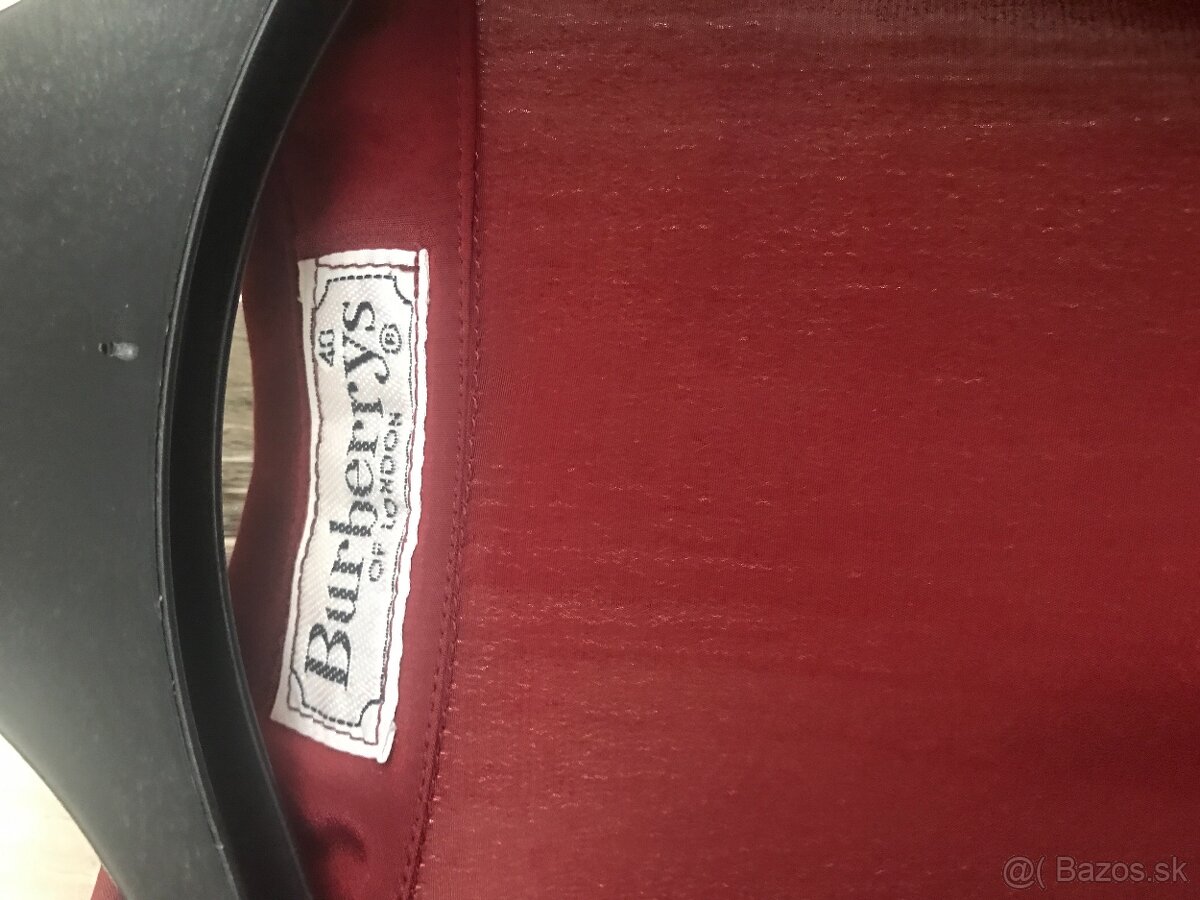 BURBERRY originál burgundy damska bluzka 40