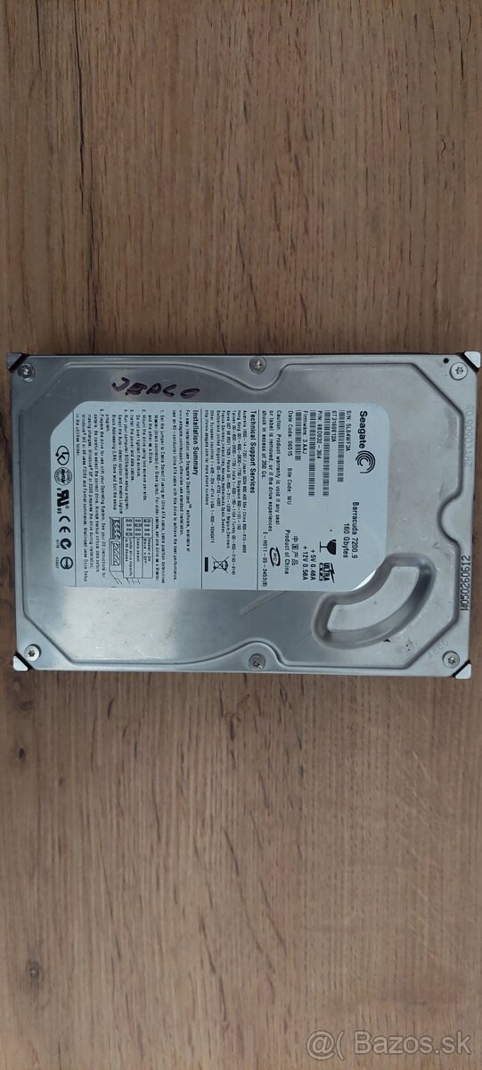 Seagate Barracuda 7200.9 160GB Interný Pevný Disk