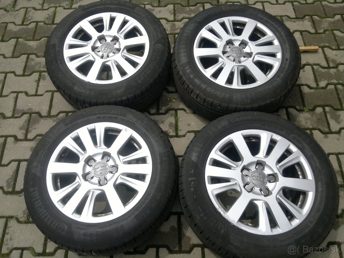 Elektrony Audi A3, A4  5x112 r16, letné pneu. 225/55 r16