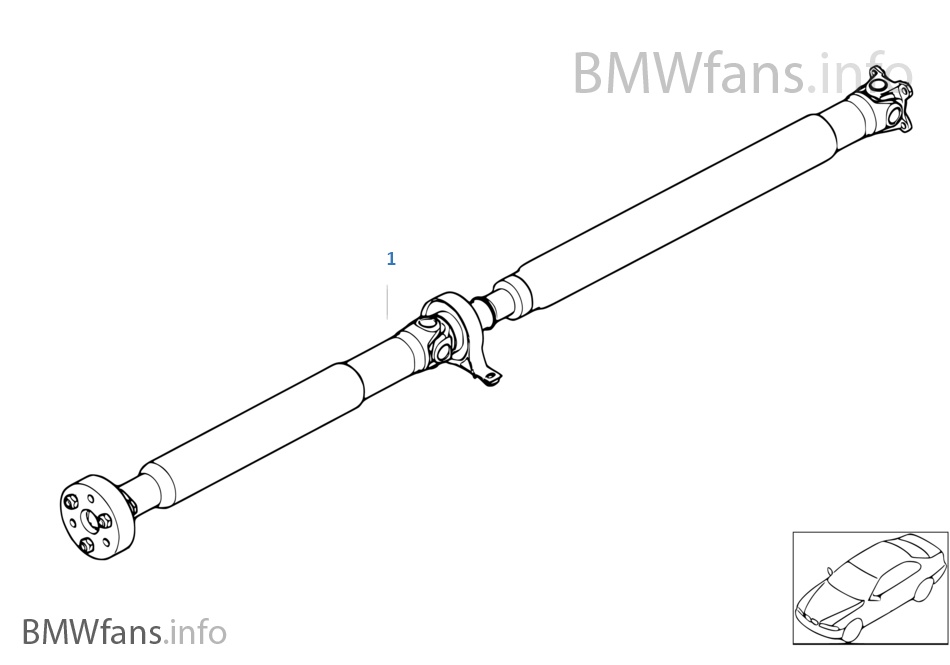 BMW e46 kardan 320d 110kw 6st