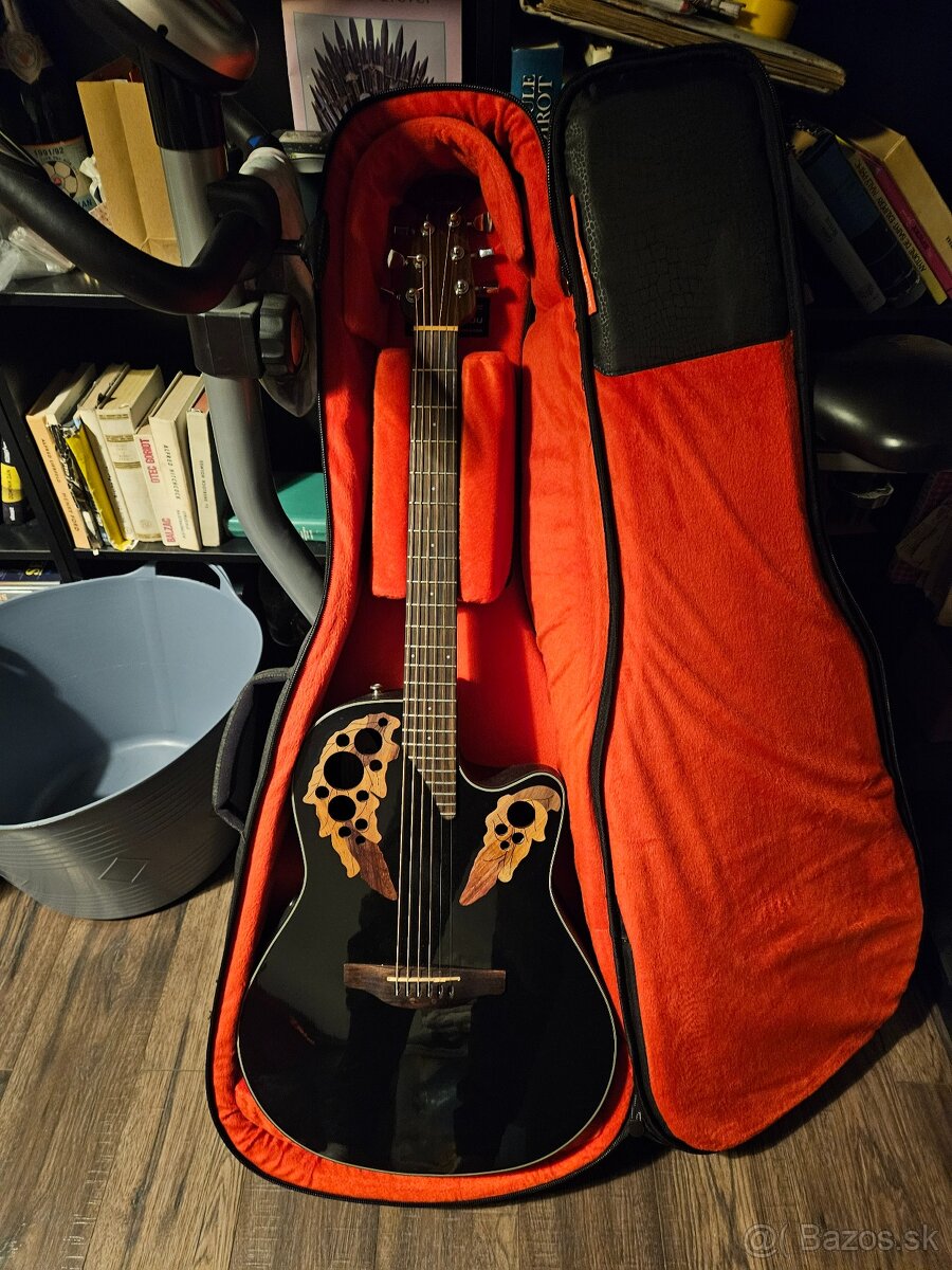 Ovation CE44-5 Celebrity Elite Black Elektroakustická gitara