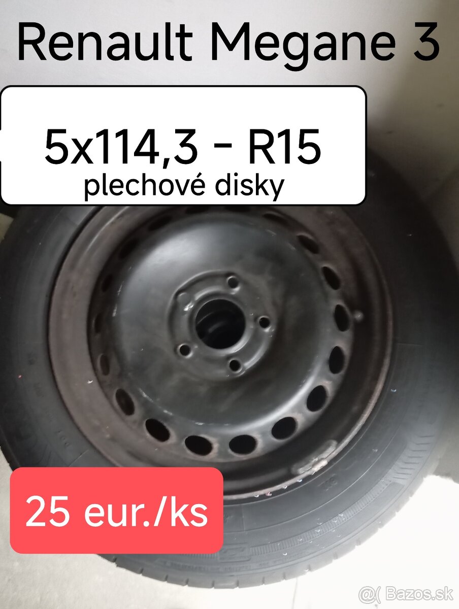 ⚫ Plecháče Renault Megane III, rozteč 5x114,3