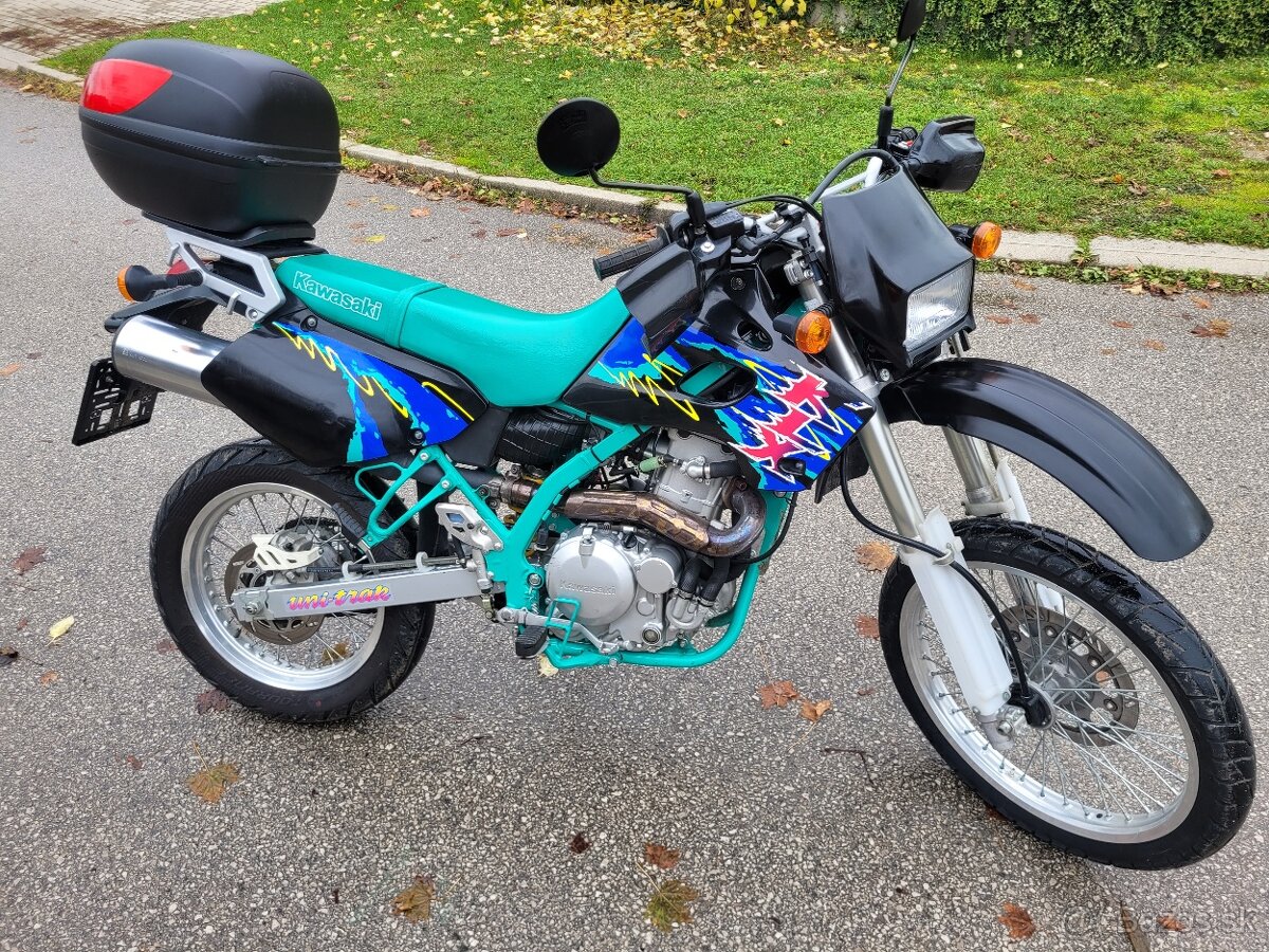 Kawaski KLX 650 dualsport el.štartér TOP, vodičák A2