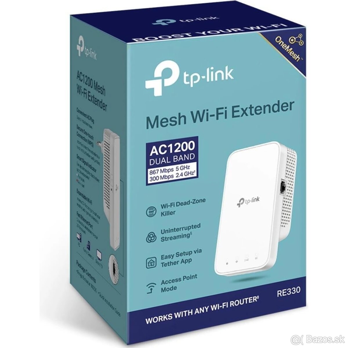 TP- Link Extender RE330 - AC1200 + LAN 2kusy